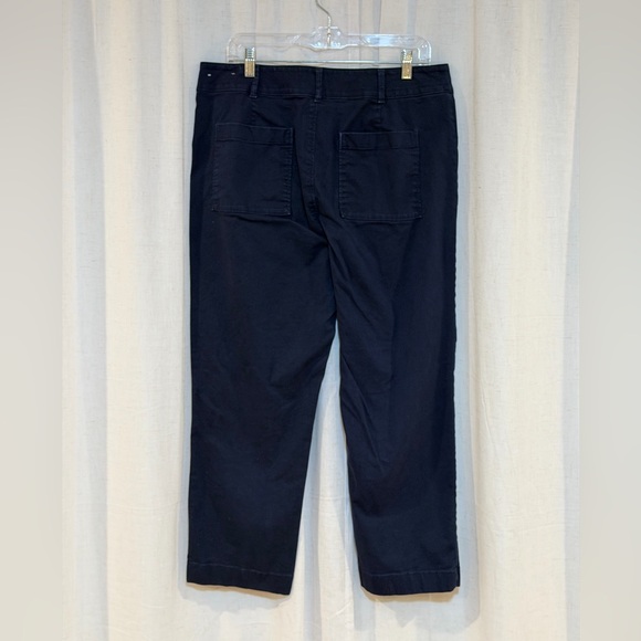 LOFT Women’s Navy Straight-Leg Chinos - Picture 2 of 4
